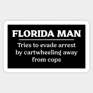 Florida Man Cartwheel Sticker